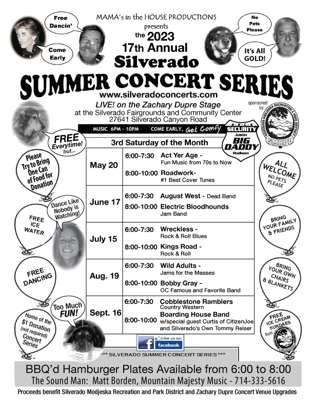 Silverado Summer Concert Series Flyer
